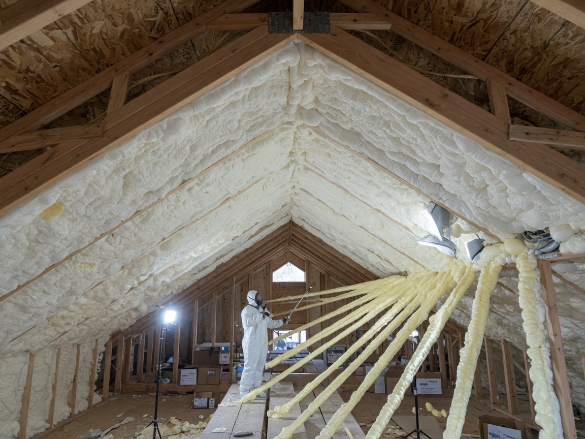 Insulating Vaulted Ceilings in Bixby Custom Homes: Why Closed-Cell Foam Works Best