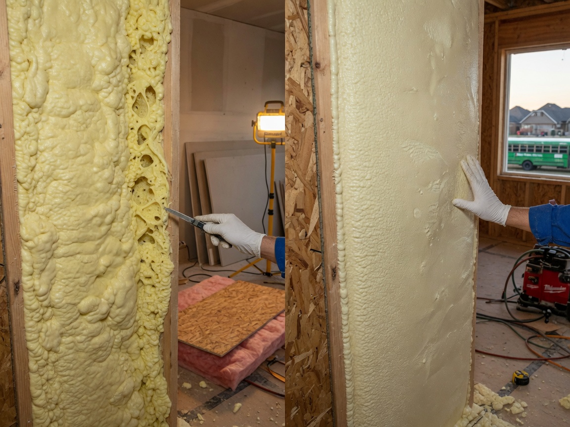 Open-Cell vs Closed-Cell Spray Foam: Which Is Right for Your Bixby Home?