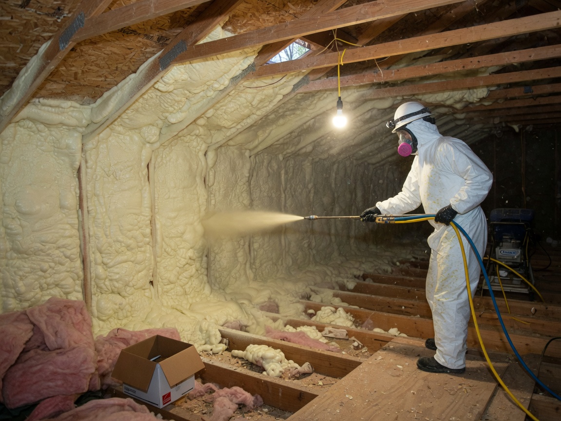 Closed-Cell Spray Foam Insulation in Bixby