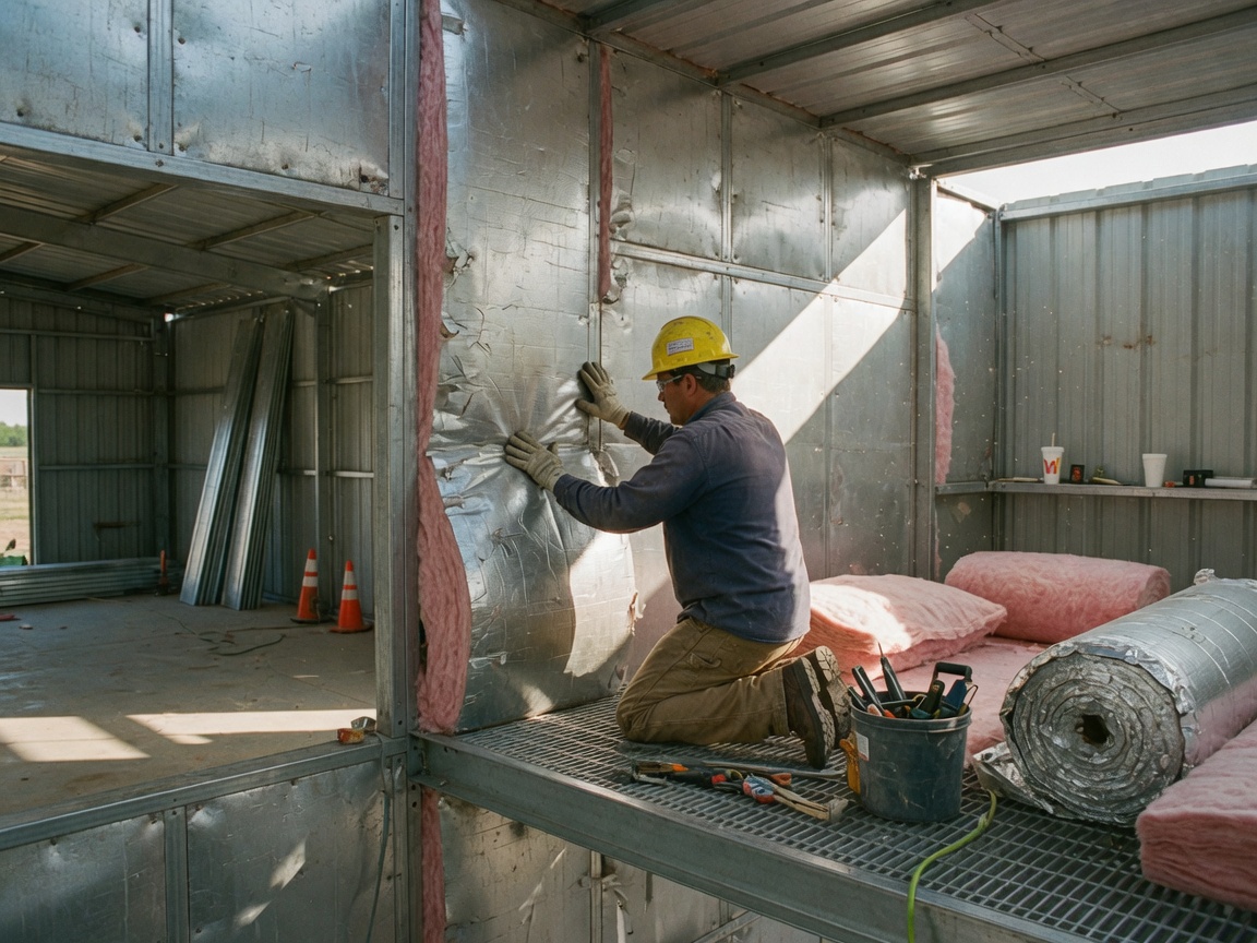 Metal Building Insulation in Bixby